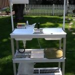 camping kitchen diy camp kitchen w/working sink [tutorial] : made from a stacking storage ZBBUVSX